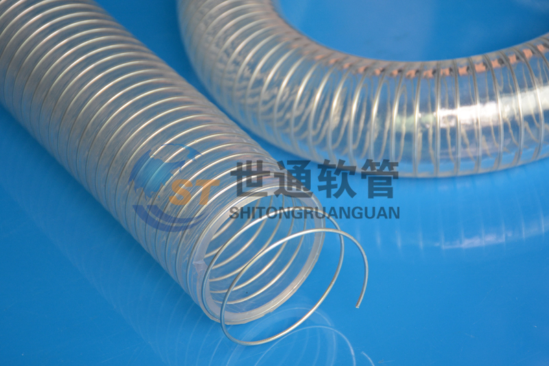 ST00288軟管,鋼絲管,PVC透明鋼絲軟管，PVC鋼絲增強軟管
