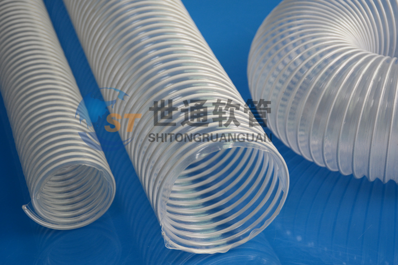 ST00587軟管,物料輸送管,螺旋管,工業吸塵管,PVC塑筋軟管,透明伸縮管